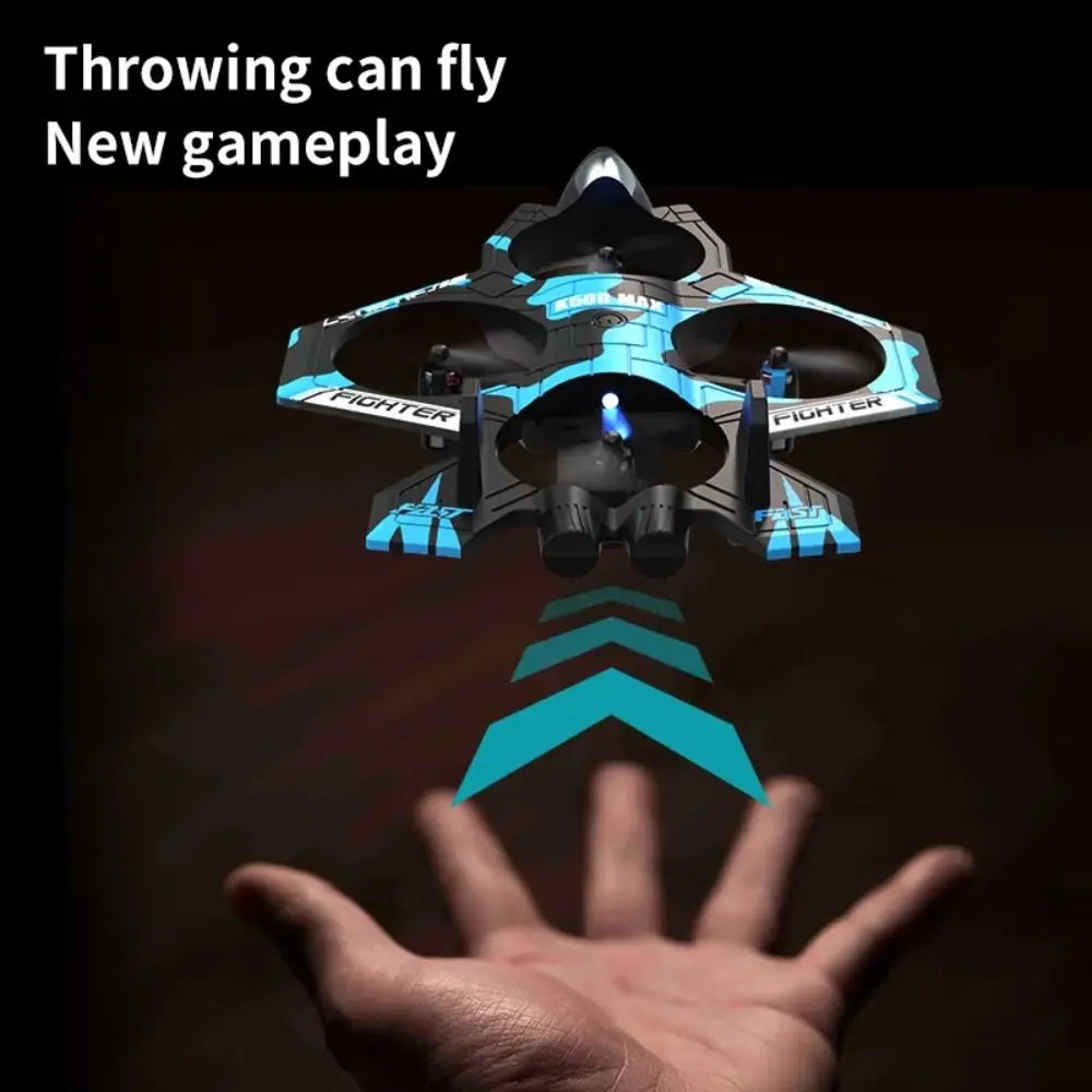 K500 Max RC Jet – 360° Stunt Drone with Throw & Fly