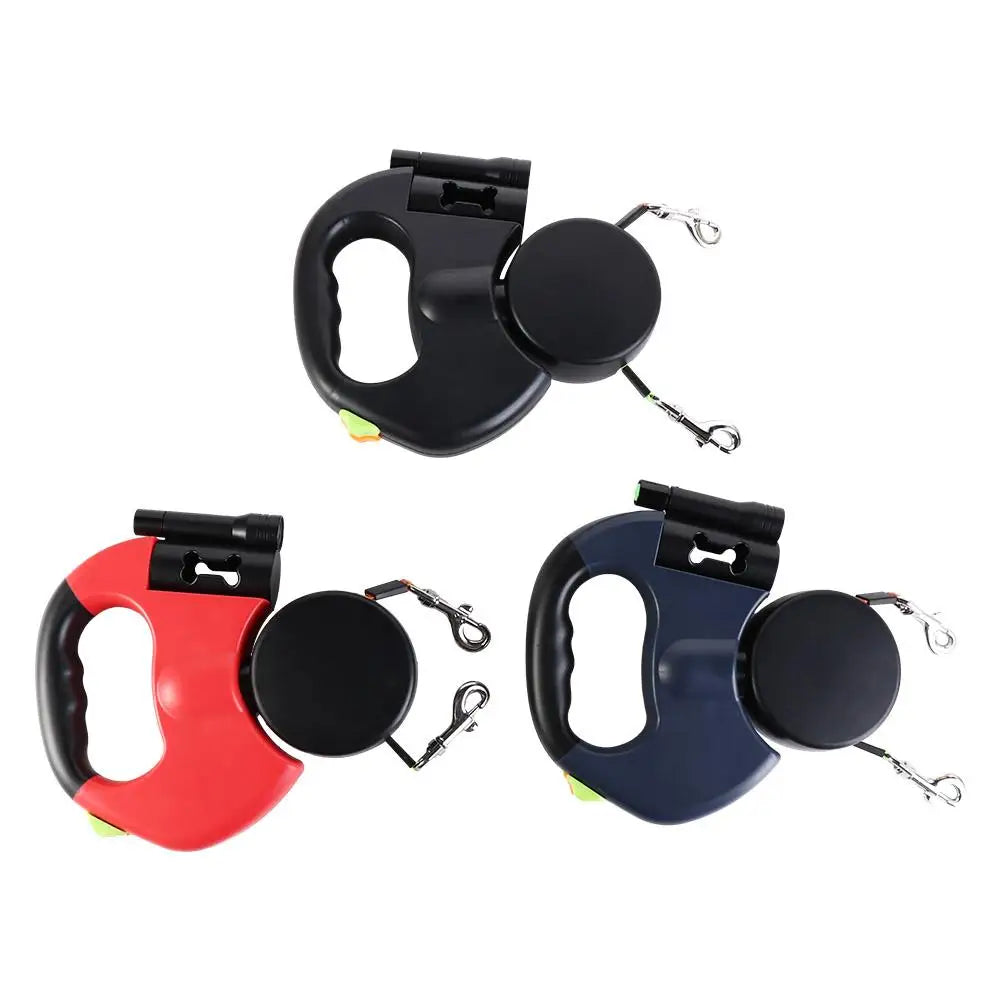 3-in-1 Retractable Dog Leash with Light