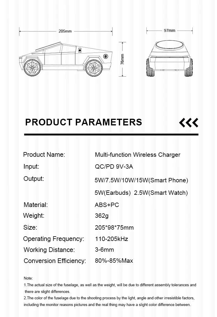 Cybertruck 3-in-1 Wireless Charging Station™