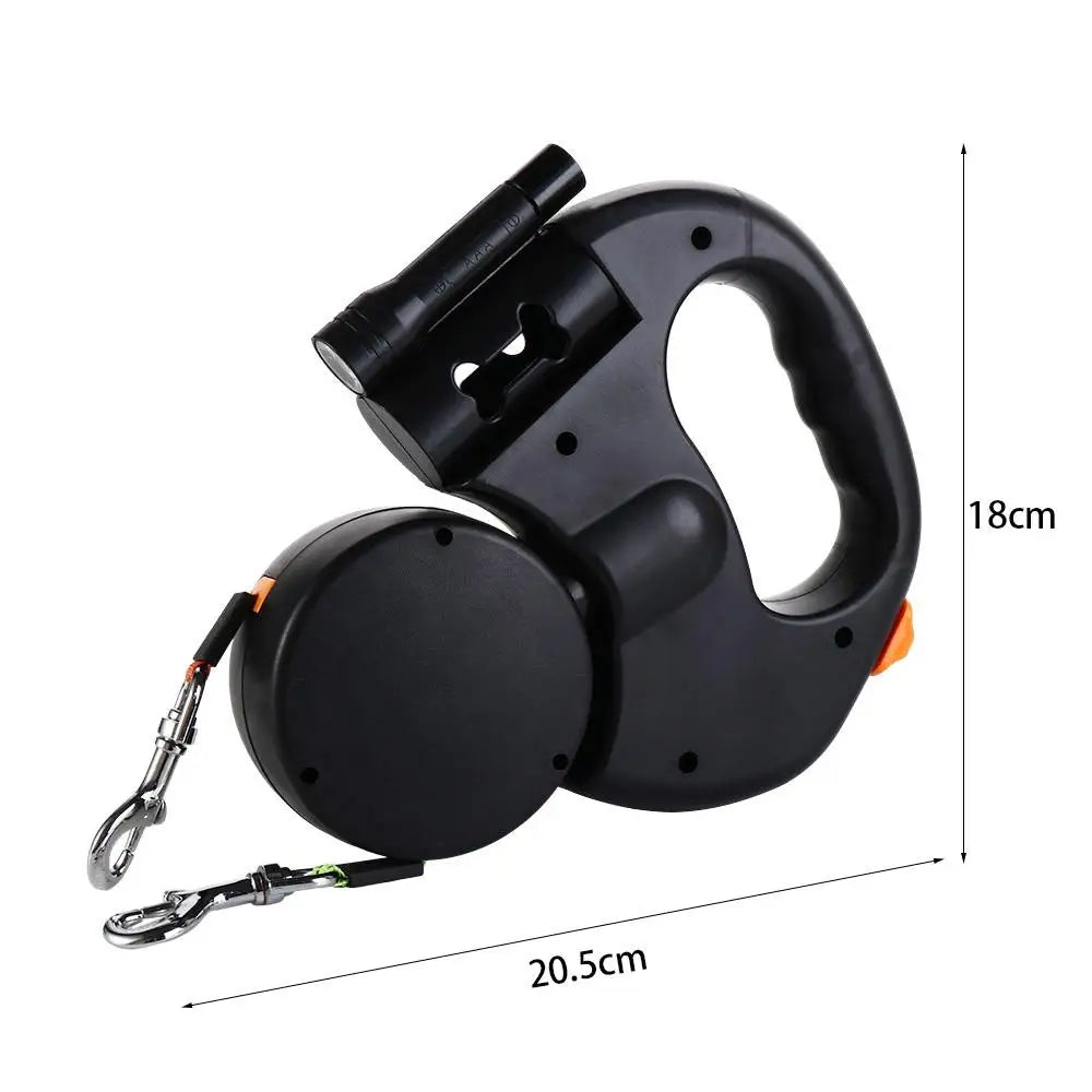 3-in-1 Retractable Dog Leash with Light