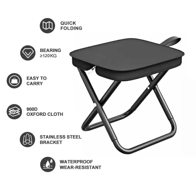 Compact Folding Camping Chair – Portable Lightweight Outdoor Stool