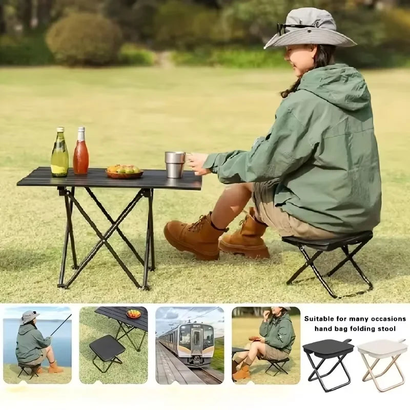 Compact Folding Camping Chair – Portable Lightweight Outdoor Stool